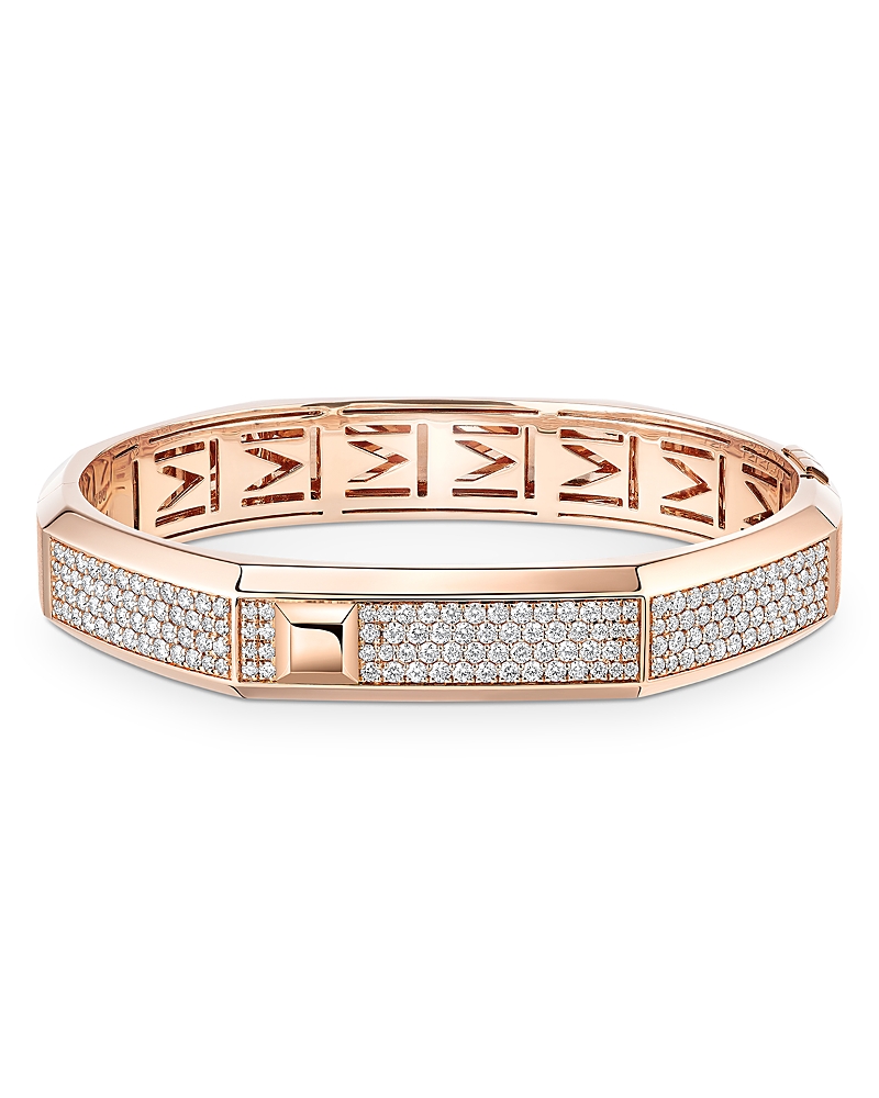Messika Messika 18K Gold Moderniste Diamond Pave Bangle Bracelet, 2.20 tcw