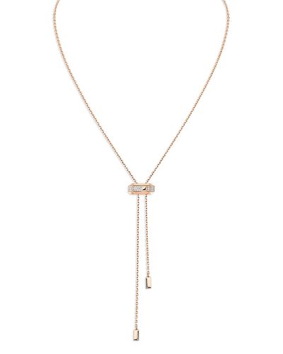 Messika Messika 18K Gold Moderniste Diamond Tie Necklace, 0.10 tcw