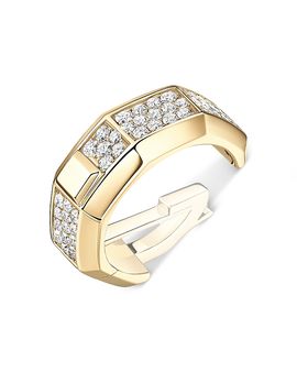 Messika Messika 18K Gold Moderniste Pave Diamond Single Clip Earring, 0.25 tcw