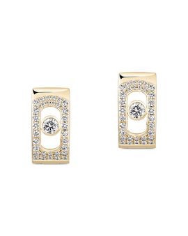 Messika Messika 18K Gold Move Noa Diamond Pave Hoop Earrings, 0.30 tcw