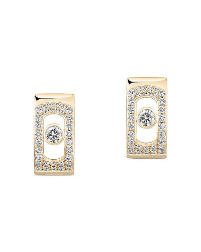 Messika Messika 18K Gold Move Noa Diamond Pave Hoop Earrings, 0.30 tcw