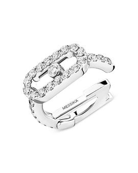 Messika Messika 18K Gold Move Uno Diamond Pave Clip Single Earring