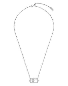 Messika Messika 18K White Gold So Move Diamond Pendant Necklace, 17.7