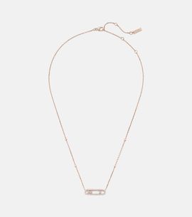 Messika Messika Baby Move 18kt rose gold necklace with diamonds