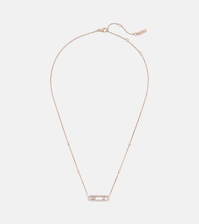Messika Messika Baby Move 18kt rose gold necklace with diamonds