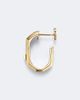 Messika Messika Moderniste 18kt gold single hoop earring with diamonds - 4
