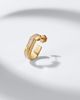 Messika Messika Moderniste 18kt gold single hoop earring with diamonds - 5