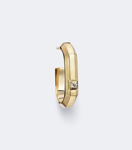 Messika Messika Moderniste Small 18kt gold single hoop earring with diamond
