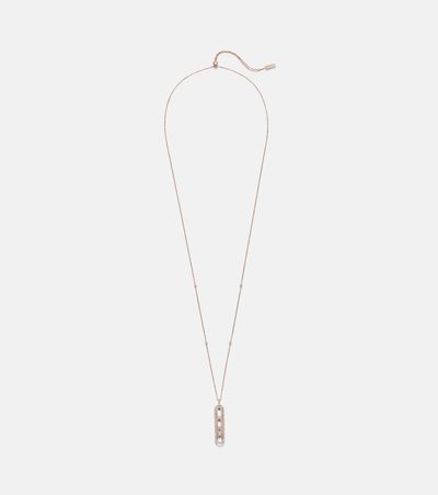 Messika Messika Move 10th 18kt rose gold pendant necklace with diamonds