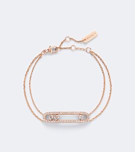 Messika Messika Move Classique 18kt rose gold bracelet with diamonds
