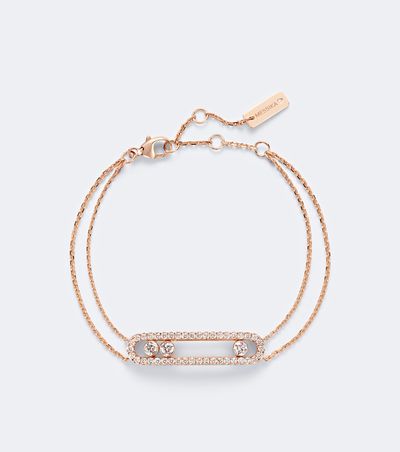 Messika Messika Move Classique 18kt rose gold bracelet with diamonds