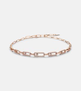 Messika Messika Move Link 18kt rose gold choker with diamonds