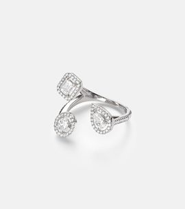 Messika Messika My Twin Trilogy 18kt white gold ring with diamonds