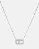 Messika Messika So Move 18kt white gold chain necklace with diamonds - 4