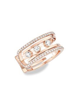 Messika Women's Move 10th 18K Rose Gold & Diamond Ring