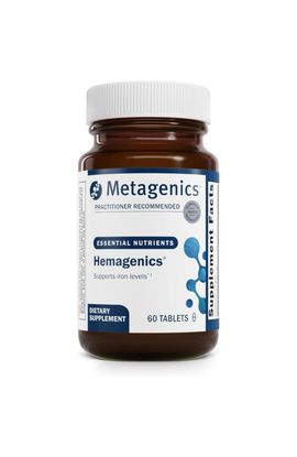 Metagenics Metagenics Hemagenics Iron Supplement with B12 B6 and Folate Tablets 60 Tablets