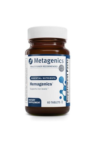 Metagenics Metagenics Hemagenics Iron Supplement with B12 B6 and Folate Tablets 60 Tablets