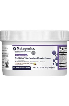 Metagenics Metagenics MagActive Highly Absorbable Magnesium Muscle Powder Strawberry Lemonade