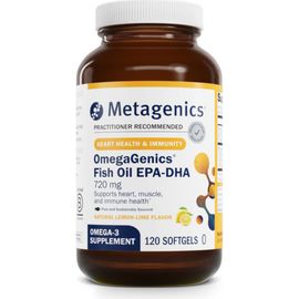 Metagenics Metagenics OmegaGenics Fish Oil EPA-DHA 720 mg High Potency Omega-3 Supplement 120 Softgels