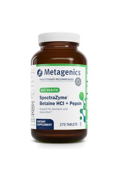 Metagenics Metagenics SpectraZyme Betaine HCl Digestive Support Capsules 270 Capsules