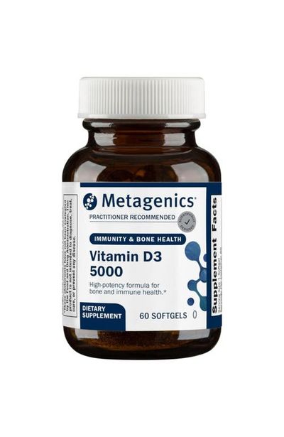 Metagenics Metagenics Vitamin D3 5000 IU High Potency Softgels 60 Count