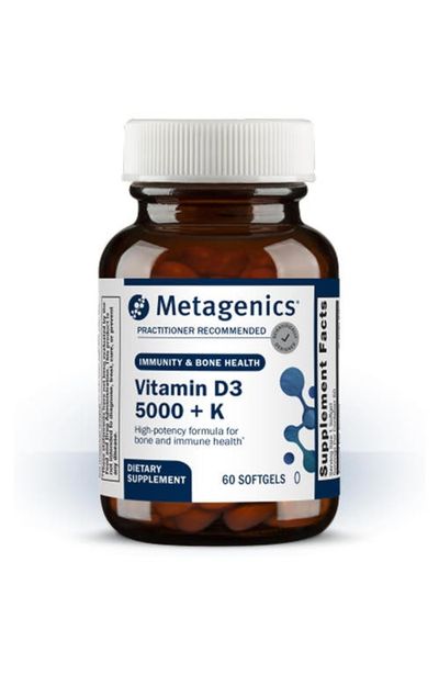 Metagenics Metagenics Vitamin D3 and K2 5000 IU Immune Support Softgels 60 Softgels