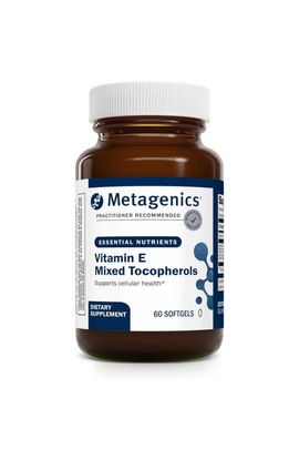 Metagenics Metagenics Vitamin E Mixed Tocopherols High Potency Antioxidant Supplement 60 Softgels