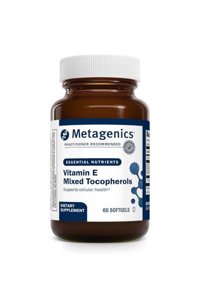 Metagenics Metagenics Vitamin E Mixed Tocopherols High Potency Antioxidant Supplement 60 Softgels