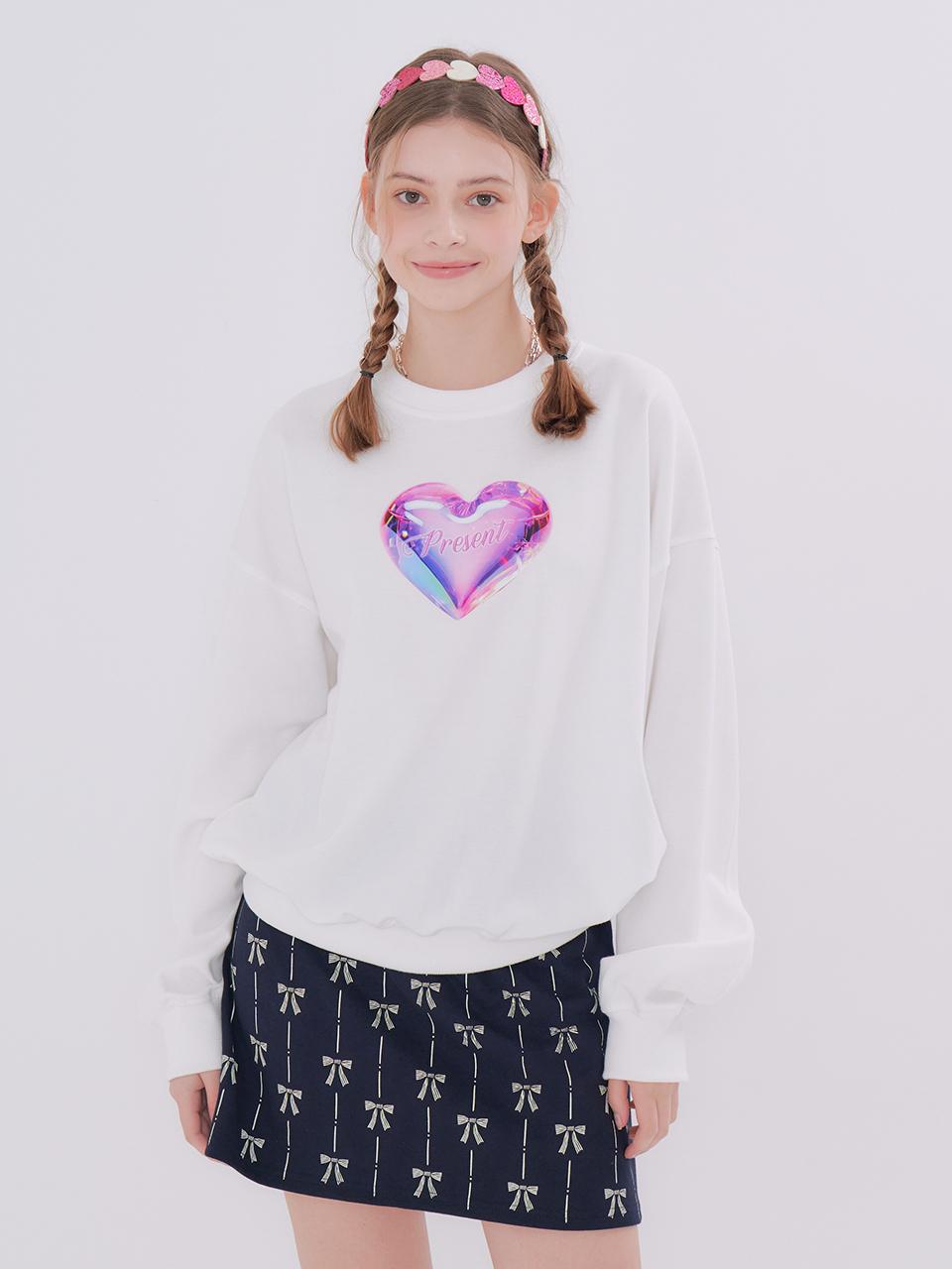 METAPHER MET balloon sweatshirt & mini skirt set