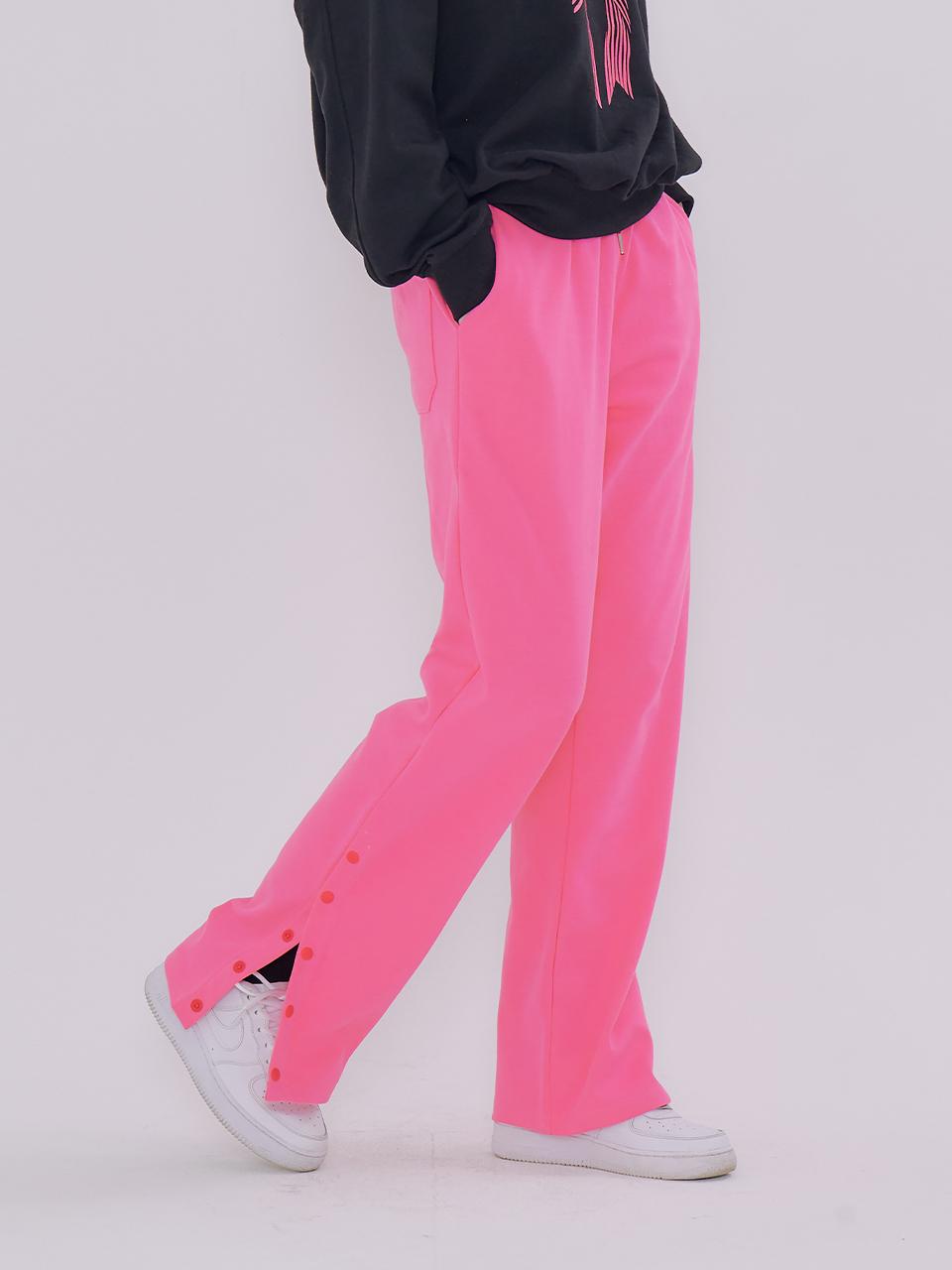 METAPHER MET Button Banding Sweatpants Pink