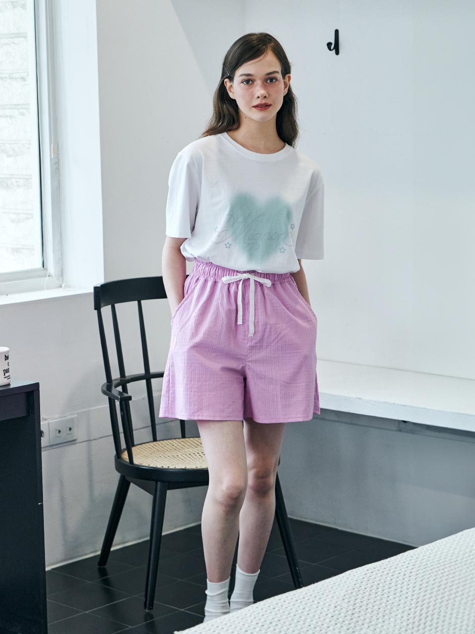 METAPHER MET Lace Wide Shorts_Lavender