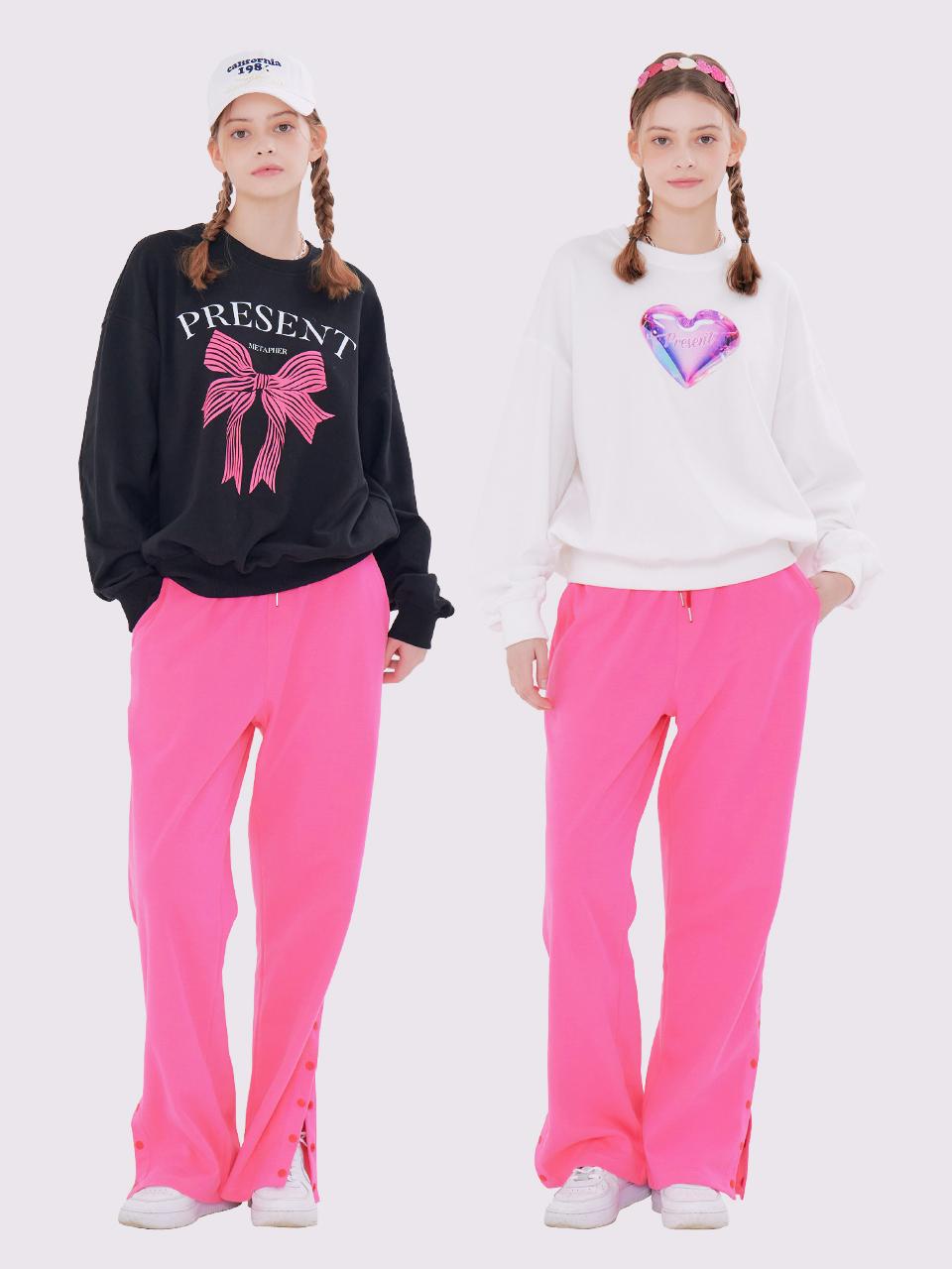 METAPHER MET present balloon sweatshirt & pants set