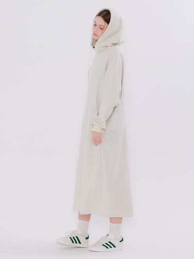 METAPHER MET shirring hoody dress