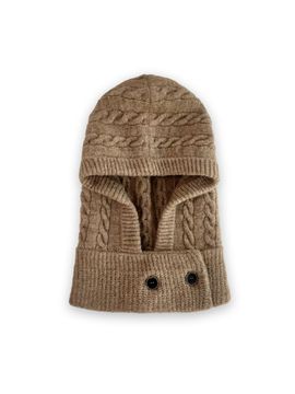 METAPHER MET wool cable balaclava [beige]