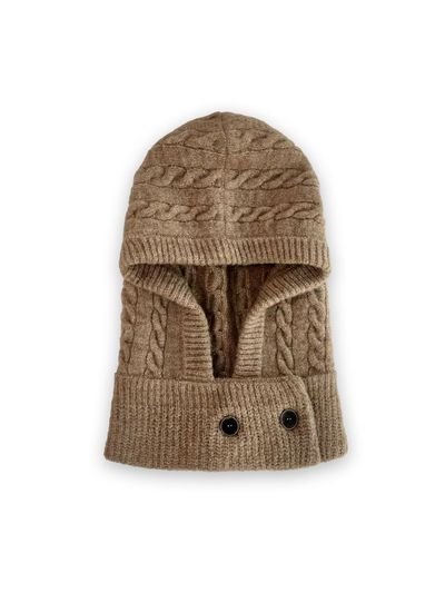 METAPHER MET wool cable balaclava [beige]