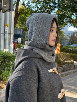 METAPHER MET wool cable balaclava [grey]