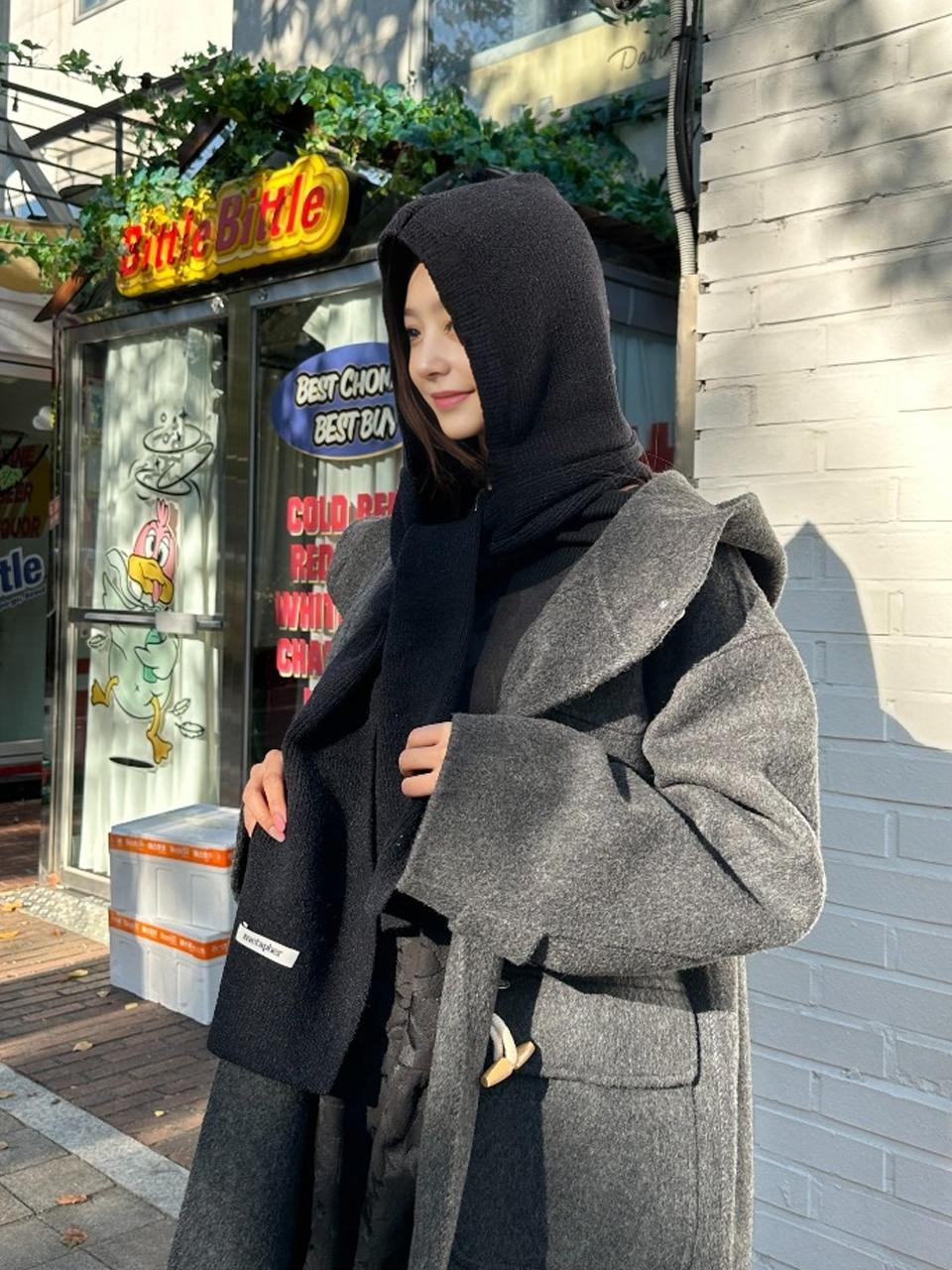 METAPHER MET Wool Muffler Balaclava [Black]