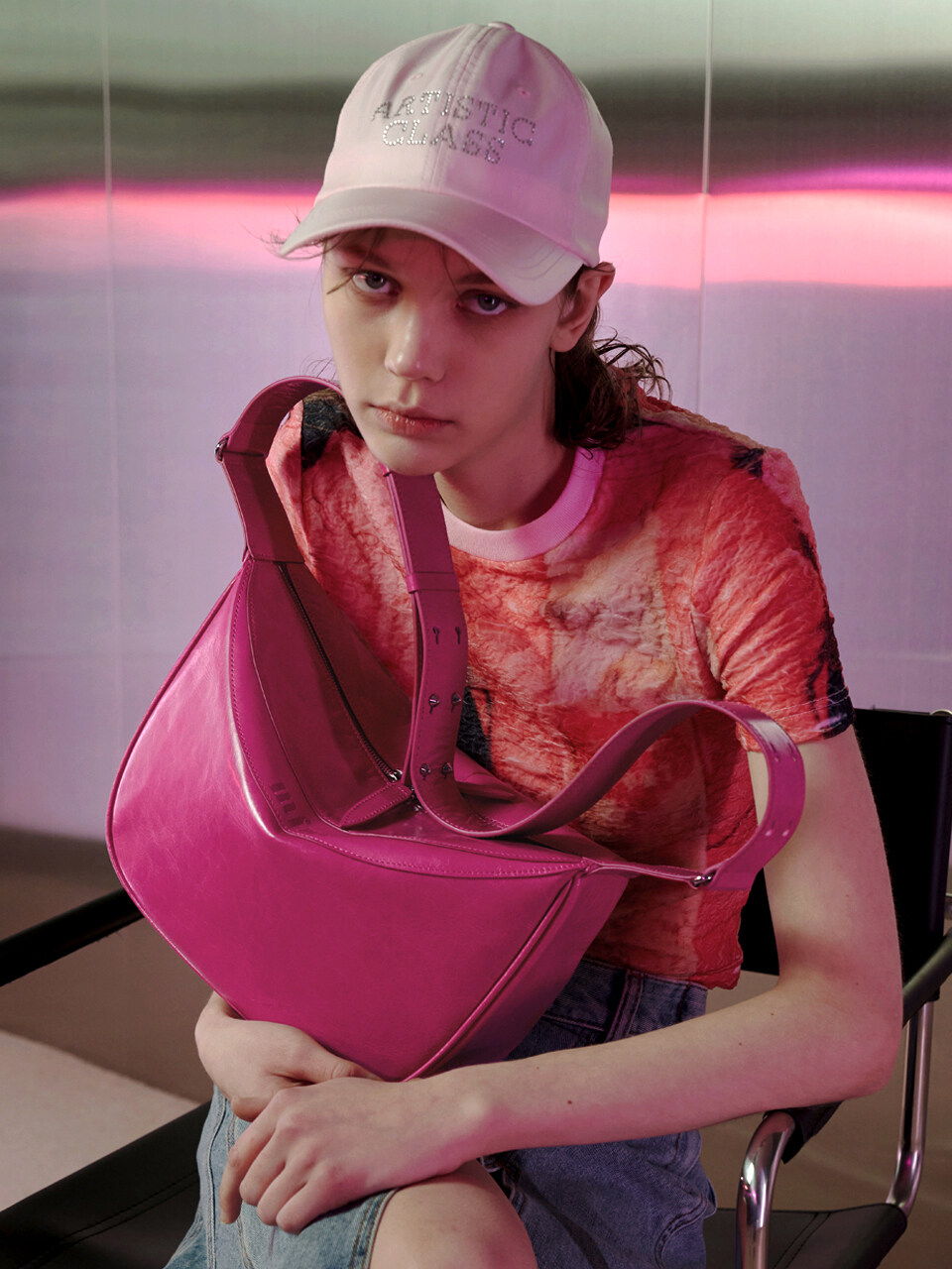 mfnt Berlin Crinkled Spice Girl Bag_Fuchsia Pink