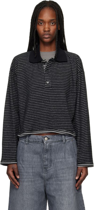 mfpen mfpen Black Cropped LS Polo