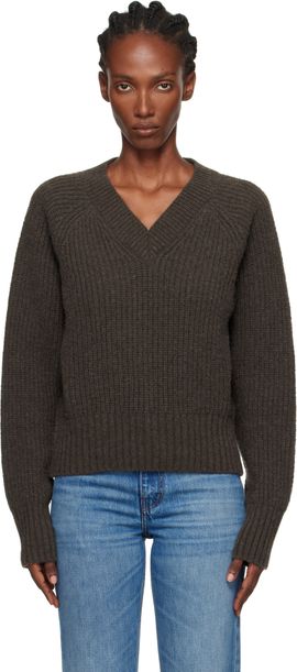 mfpen mfpen Brown Plaza V-Neck Sweater