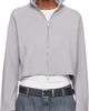 mfpen mfpen Gray Cropped Leisure Zip Up Track Jacket - 1