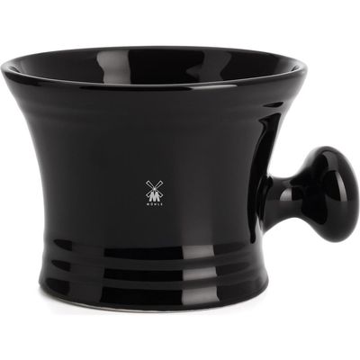 MÜHLE MÜHLE Black Porcelain Shaving Mug with Handle 