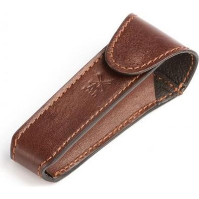 MÜHLE MÜHLE Brown Leather Safety Razor Travel Pouch 