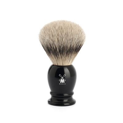 MÜHLE MÜHLE Classic Large Black Silvertip Badger Shaving Brush 