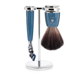 MÜHLE MÜHLE Rytmo Petrol 3 Pc. Black Fibre / Fusion Shaving Set