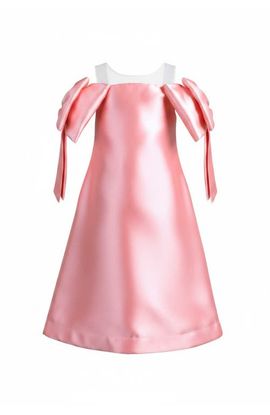 Mia Belle Girls Mia Belle Girls Beautiful Bow Shoulder Party Dress