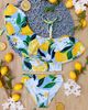 Mia Belle Girls Mia Belle Girls Girls Citrus Splash Lemon Print Two-Piece Swimsuit - 2