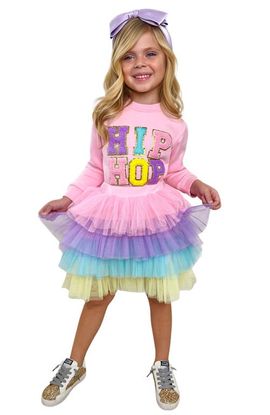 Mia Belle Girls Mia Belle Girls Girls Hip Hop Sparkle Sweatshirt Tutu Skirt Set
