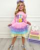 Mia Belle Girls Mia Belle Girls Girls Hip Hop Sparkle Sweatshirt Tutu Skirt Set - 3