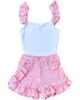 Mia Belle Girls Mia Belle Girls Girls Love Those Frills Top and Ruffle Short Set - 1